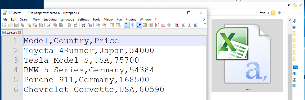 Как создать файл csv php